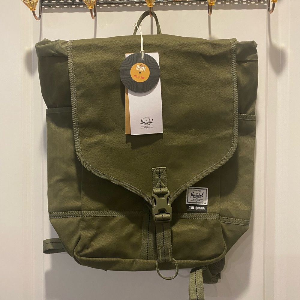 Herschel Supply Co. Tuff Gong Bob Marley Backpack - Olive, Limited Edition